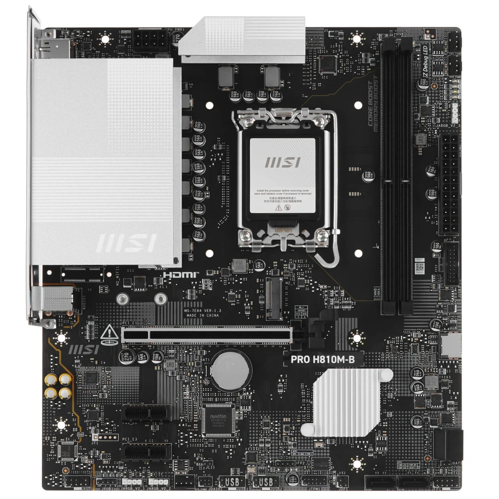 Материнская плата MSI PRO H810M-B, LGA1851, DDR5, mATX