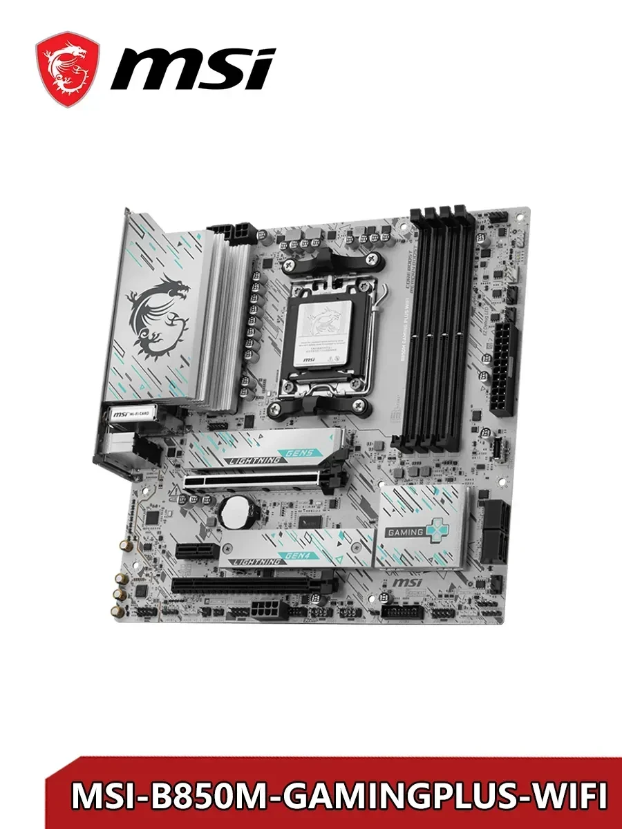 Материнская плата MSI B850M GAMING PLUS WIFI, Socket AM5, mATX, DDR5