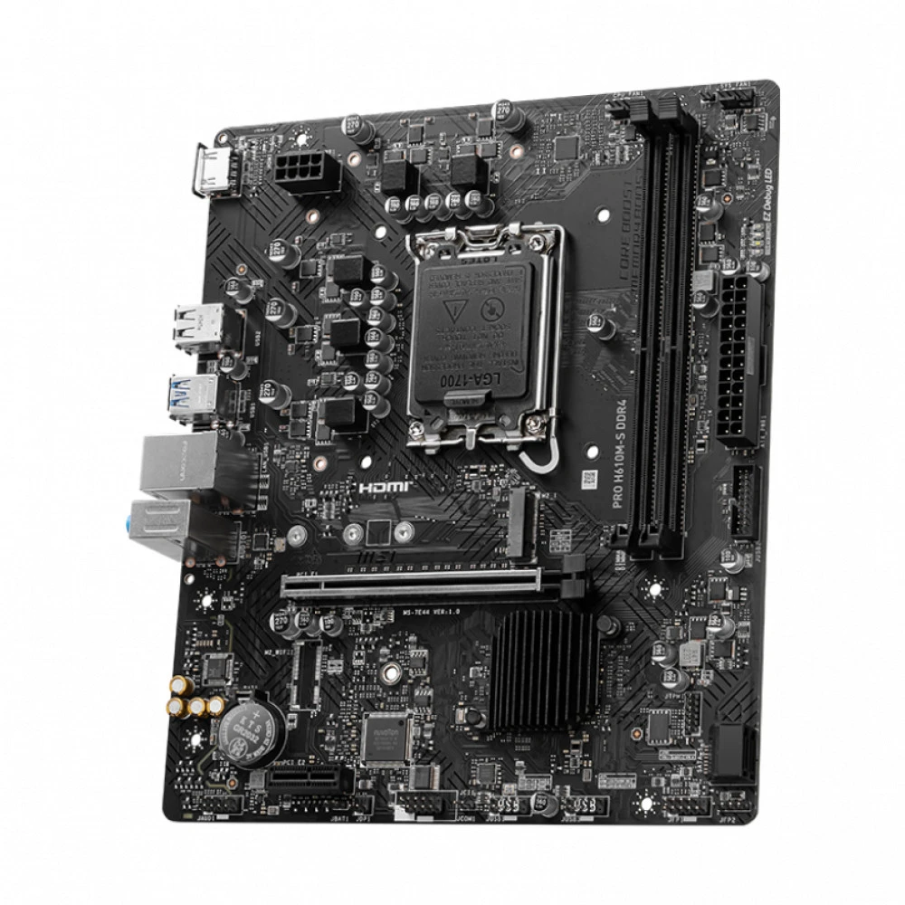 Материнская плата MSI PRO H610M-S, Socket 1700, mATX, DDR4 — 5