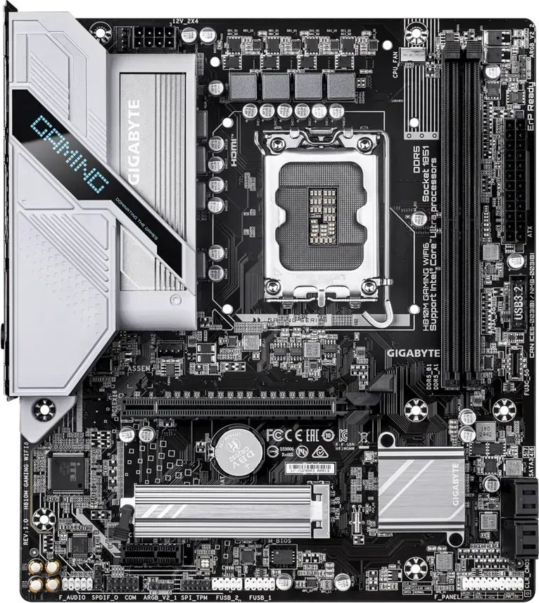 Материнская плата Gigabyte H810M GAMING WIFI6, Socket 1851, mATX, DDR5