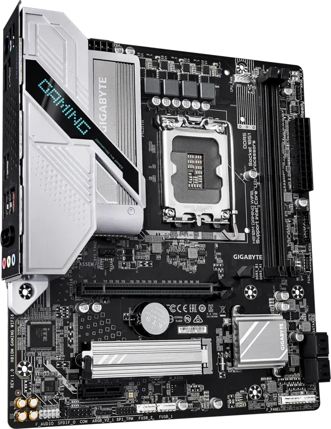 Материнская плата Gigabyte H810M GAMING WIFI6, Socket 1851, mATX, DDR5 — 2