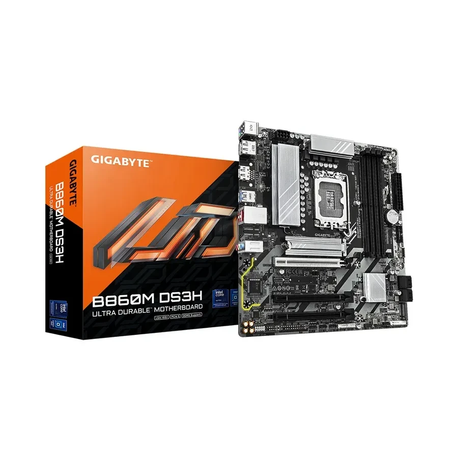 Материнская плата Gigabyte B860M DS3H, Socket 1851, mATX, DDR5