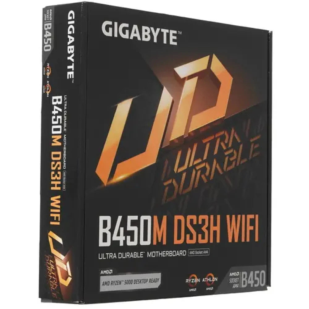 Материнская плата Gigabyte B450, AM4, DDR4, mATX — 5