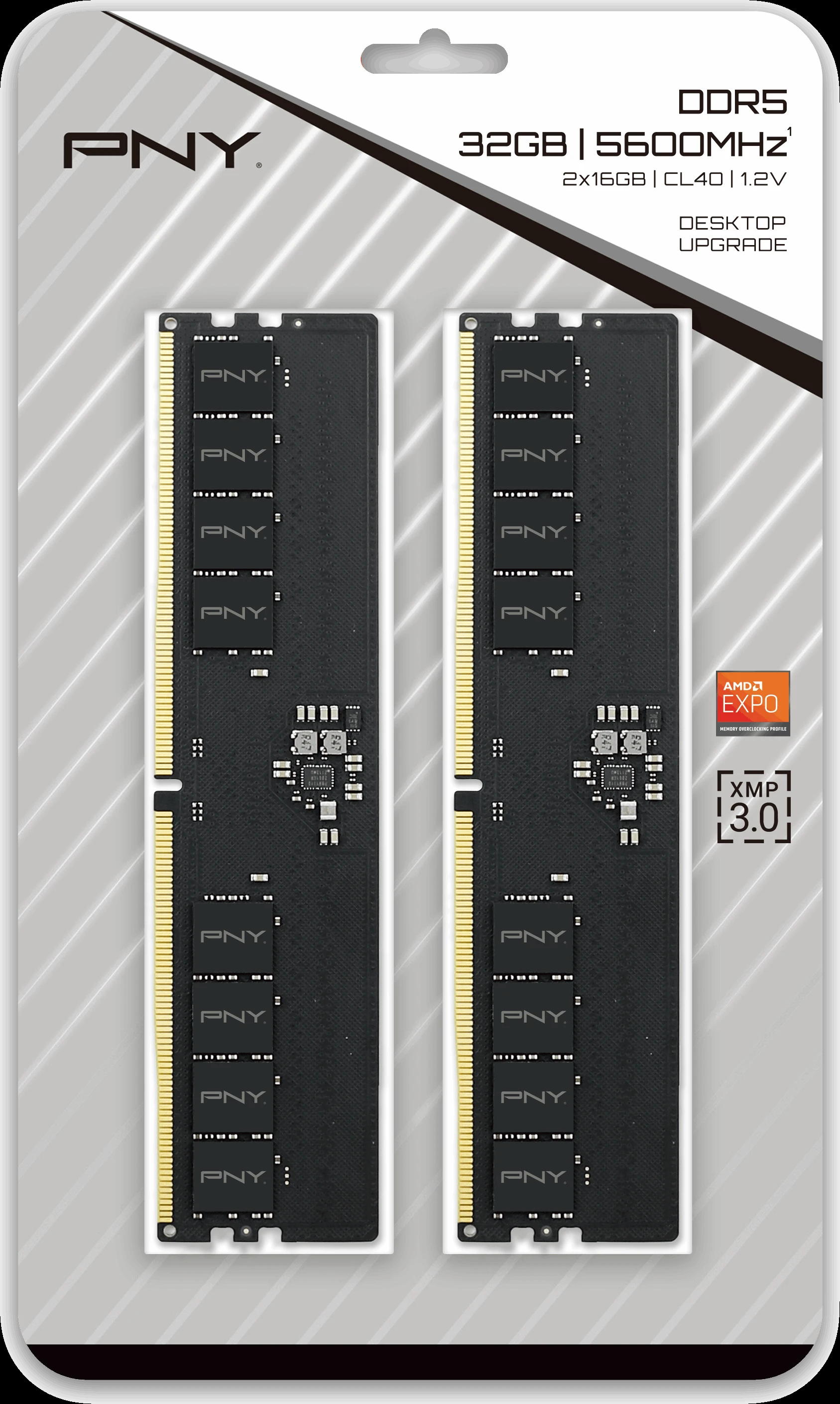 Оперативная память PNY 16GB,DDR5,DIMM,5600,BLK