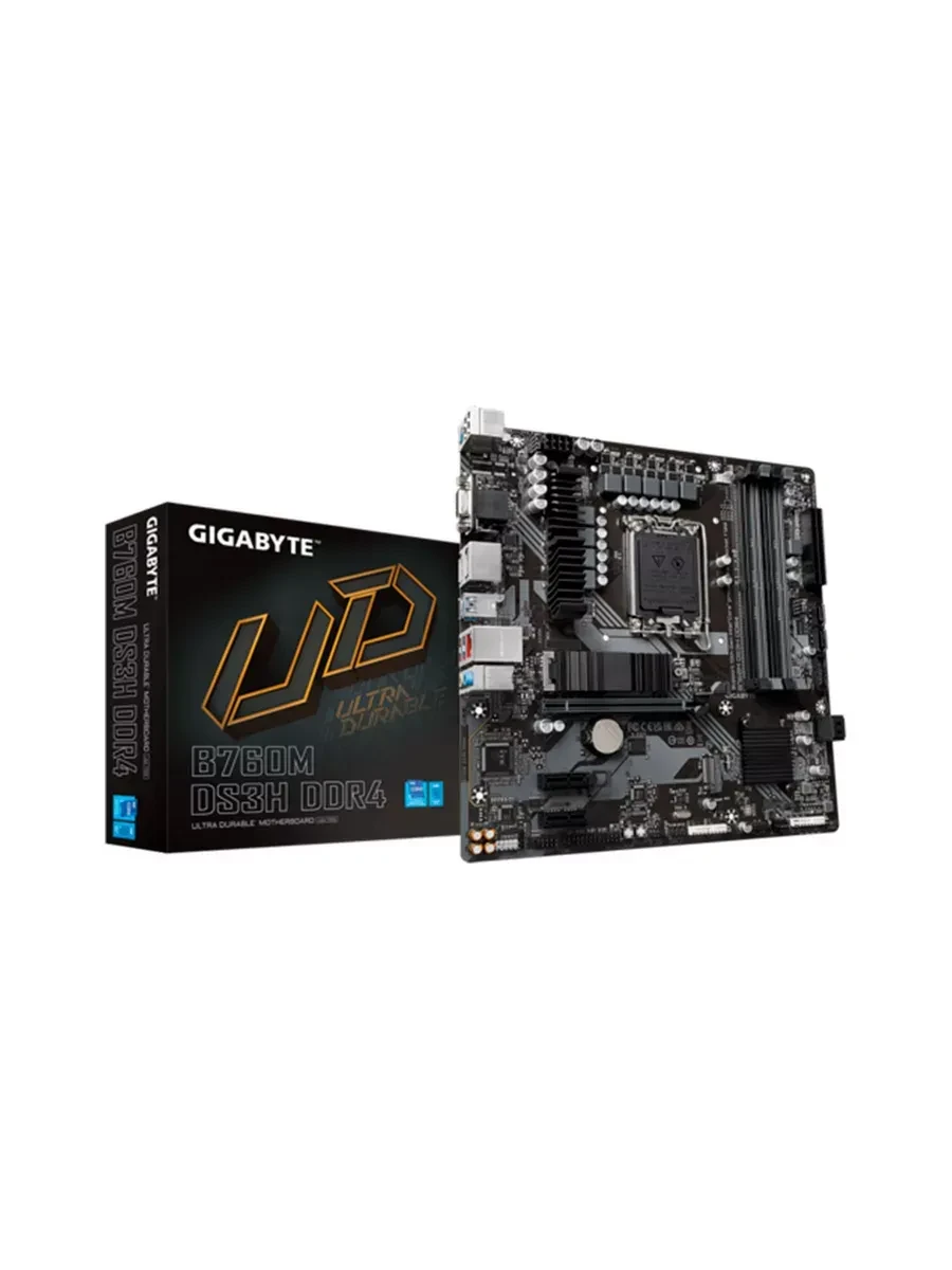Материнская плата Gigabyte B760M DS3H, LGA1700, DDR4, mATX