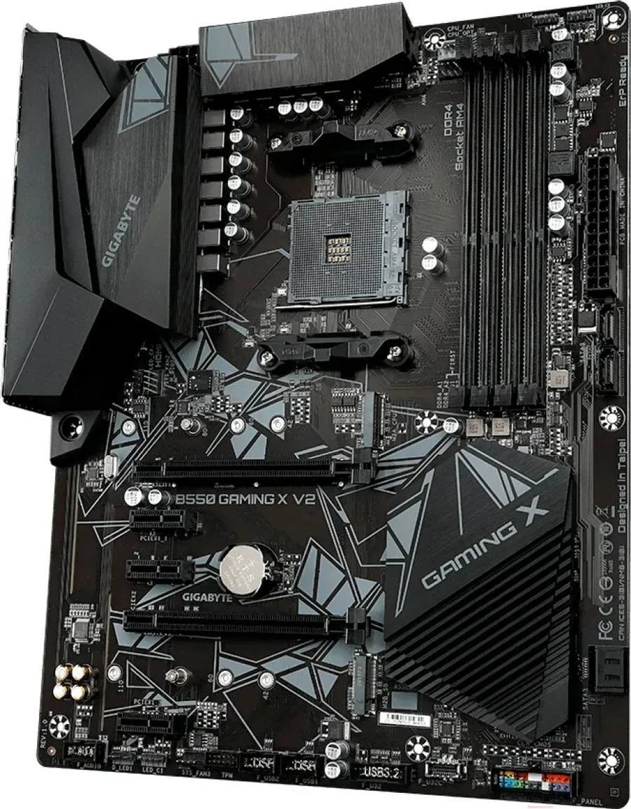 Материнская плата GIGABYTE B550 GAMING X V2, AM4, DDR4, ATX