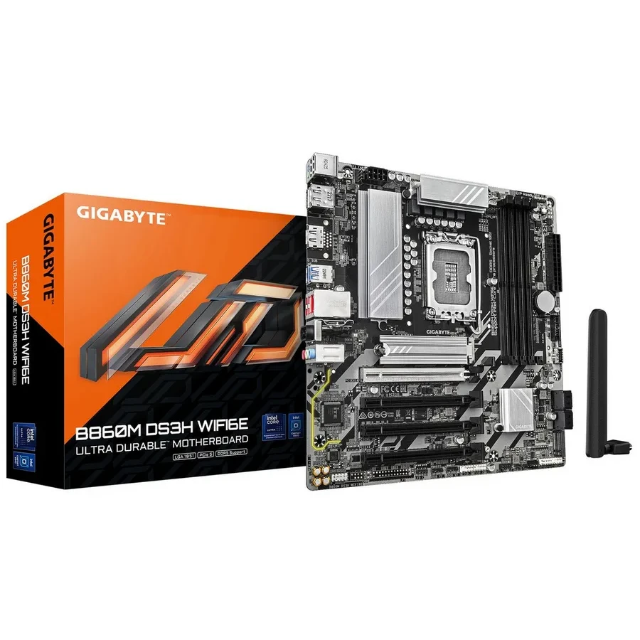 Материнская плата GIGABYTE B860M DS3H WIFI6E, LGA1851, DDR5, mATX — 4