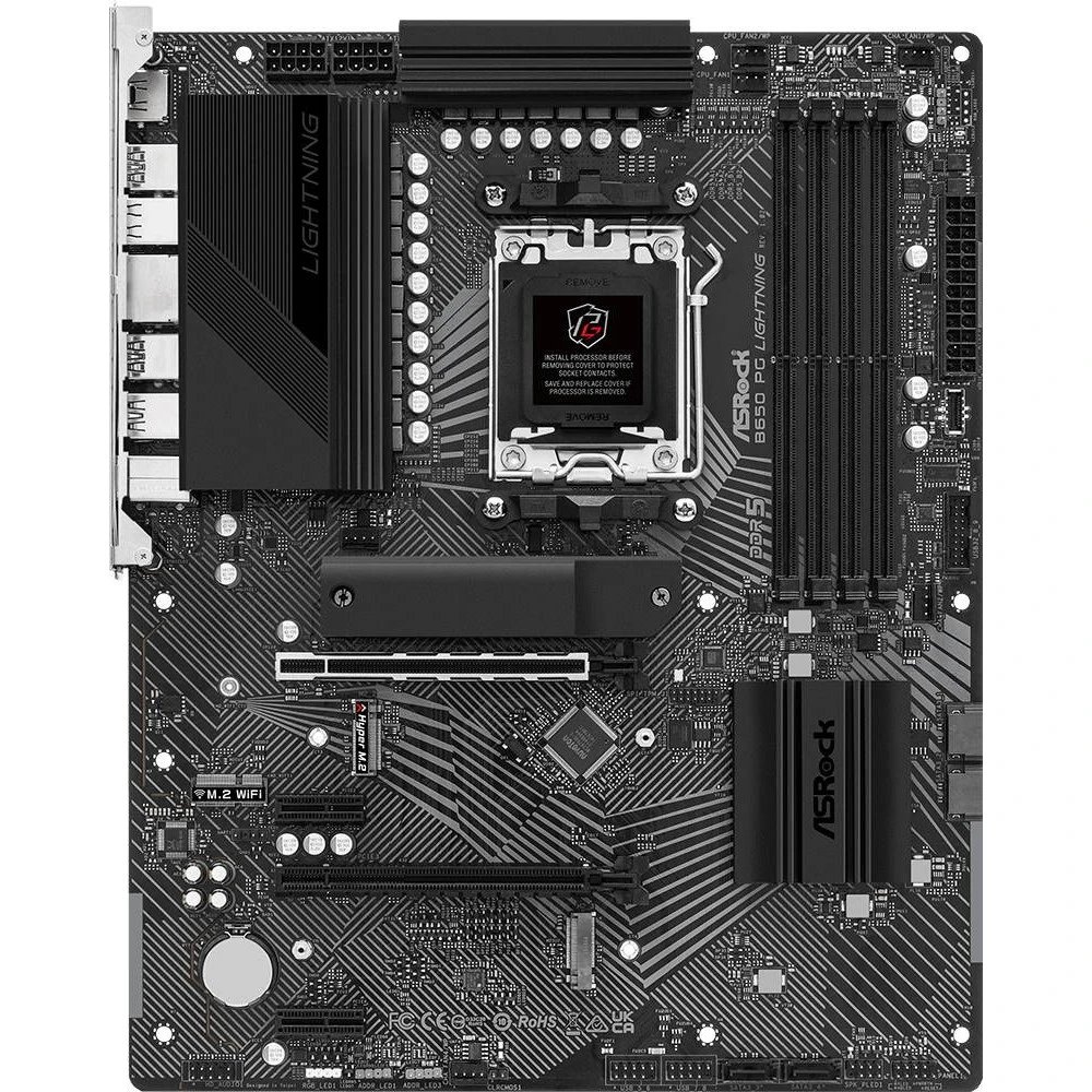 Материнская плата ASRock B650 PG LIGHTNING, AM5, DDR5, ATX