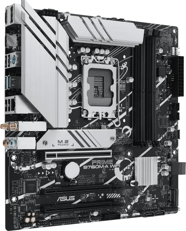 Материнская плата ASUS PRIME B760M-A WIFI, mATX, Socket1700, DDR5 — 2