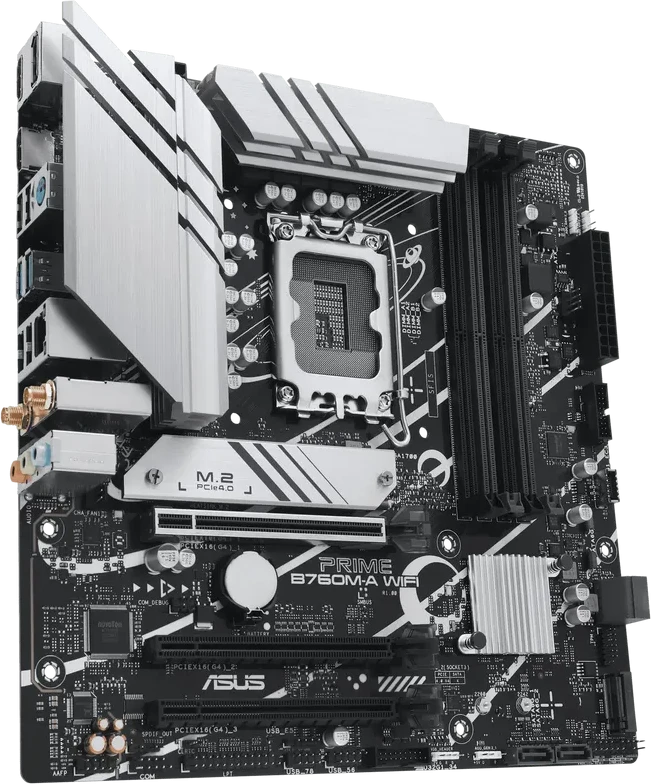Материнская плата ASUS PRIME B760M-A WIFI, mATX, Socket1700, DDR5 — 3