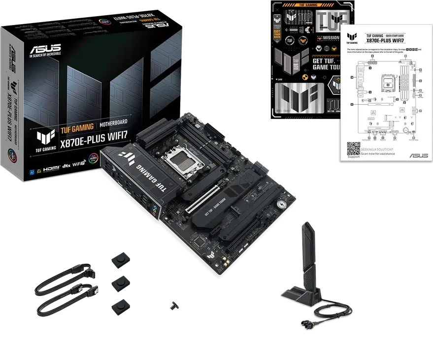 Материнская плата ASUS TUF GAMING X870E-PLUS WIFI7, AM5, DDR5 — 4
