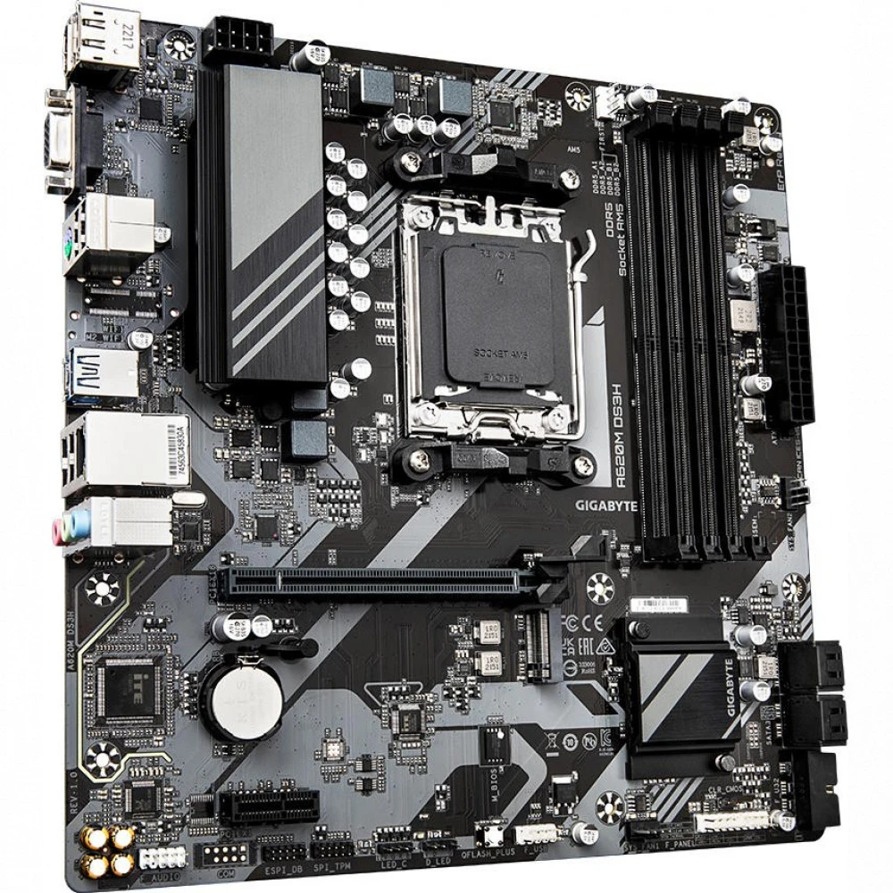 Материнская плата Gigabyte A620M DS3H, AM5, DDR5, mATX