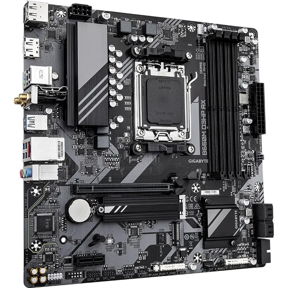 Материнская плата Gigabyte B650M D3HP AX, AM5, DDR5, Wi-Fi6E