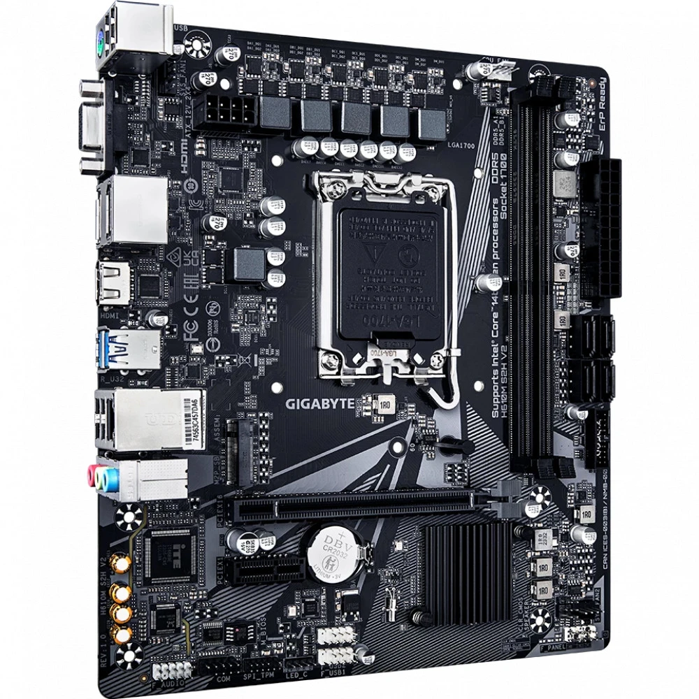Материнская плата Gigabyte H610M S2H V2, 1700, DDR5, mATX