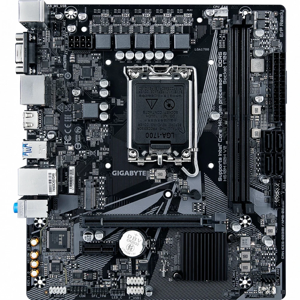 Материнская плата Gigabyte H610M S2H V2, 1700, DDR5, mATX — 2