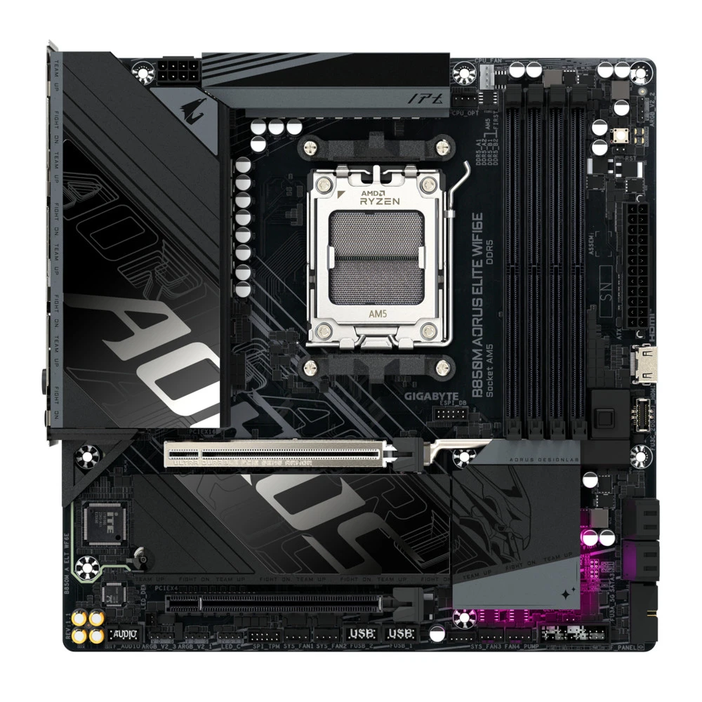 Материнская плата Gigabyte B850M AORUS ELITE WIFI6E, AM5, DDR5, mATX
