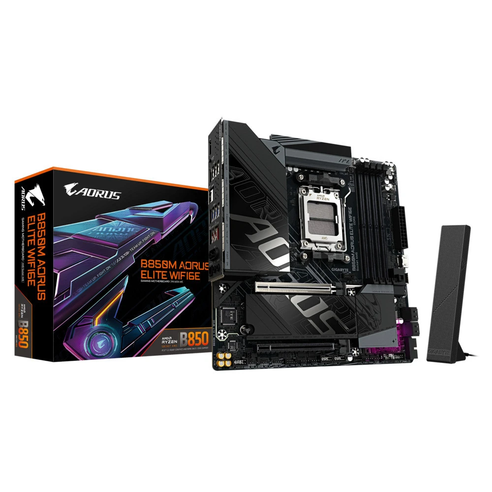 Материнская плата Gigabyte B850M AORUS ELITE WIFI6E, AM5, DDR5, mATX — 5