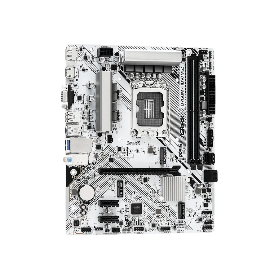 Материнская плата ASRock B760M-HDV, LGA1700, DDR5, mATX — 2