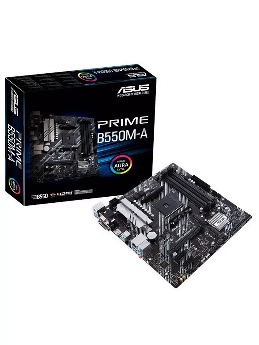Материнская плата ASUS PRIME B550M-A, Socket AM4, mATX, DDR4