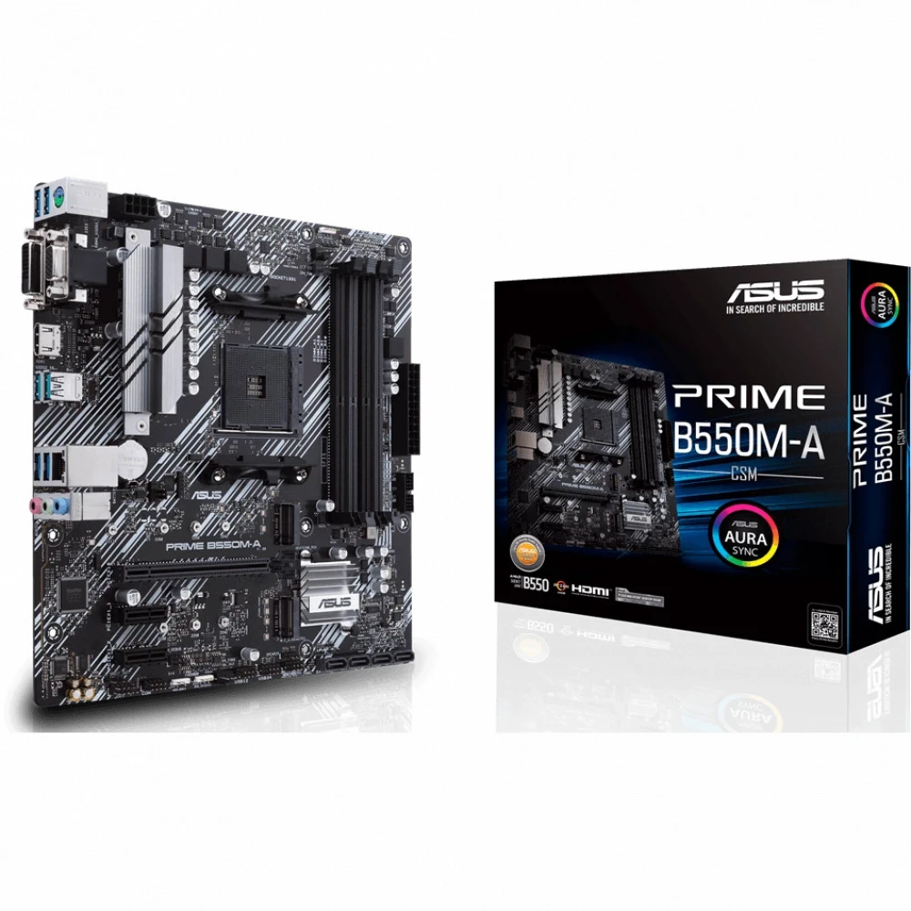 Материнская плата ASUS PRIME B550M-A, Socket AM4, mATX, DDR4 — 5