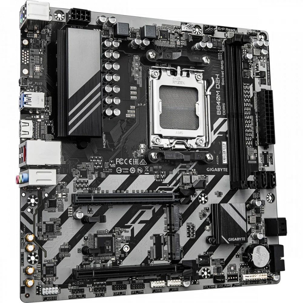 Материнская плата Gigabyte B840M D2H, Socket AM5, mATX, DDR5 — 2