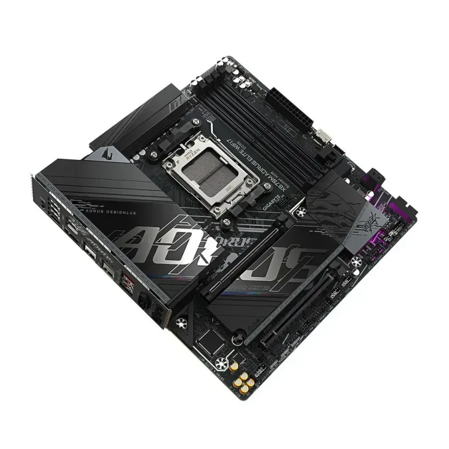 Материнская плата Gigabyte X870M AORUS ELITE WIFI7, Socket AM5, mATX, DDR5