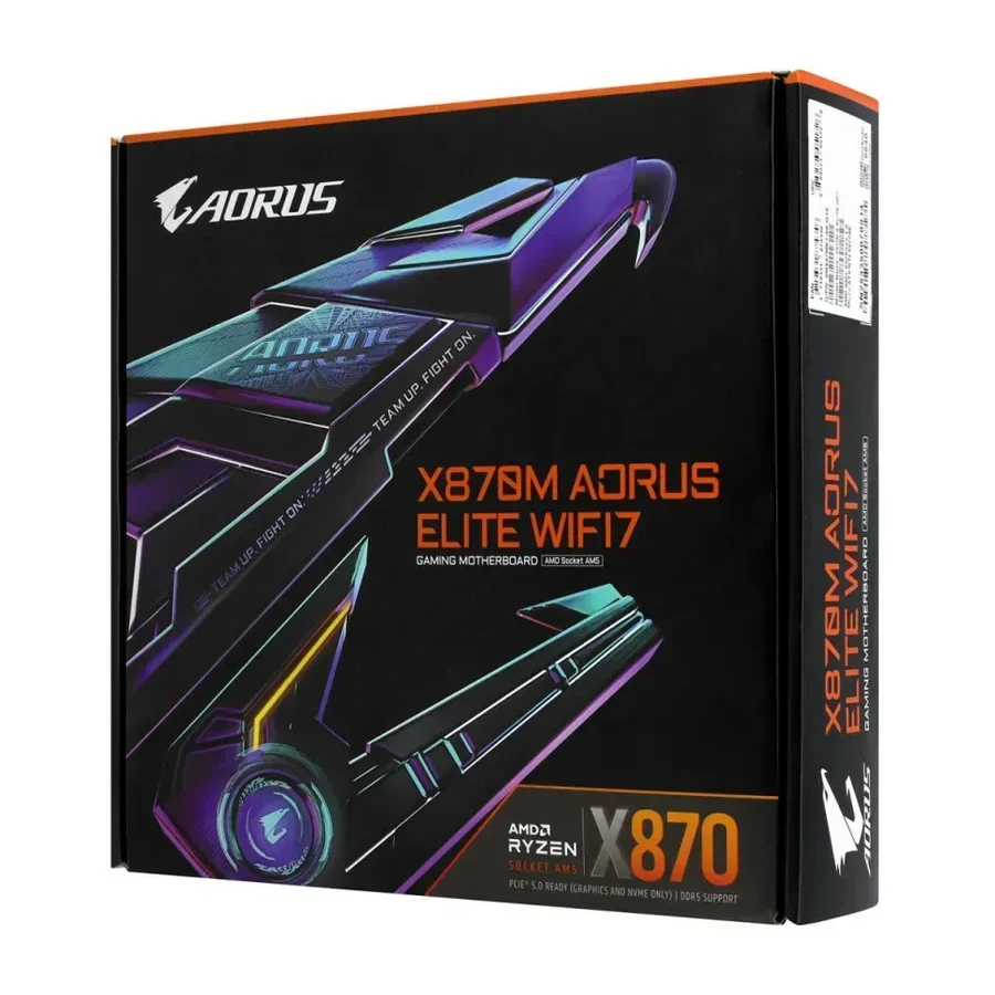 Материнская плата Gigabyte X870M AORUS ELITE WIFI7, Socket AM5, mATX, DDR5 — 3