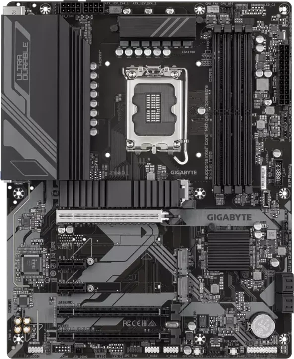 Материнская плата GIGABYTE Z790 D, LGA1700, Z790, PCIe16x 5.0, HDMI+DP, 3xM.2, 4xDDR5, ATX — 2