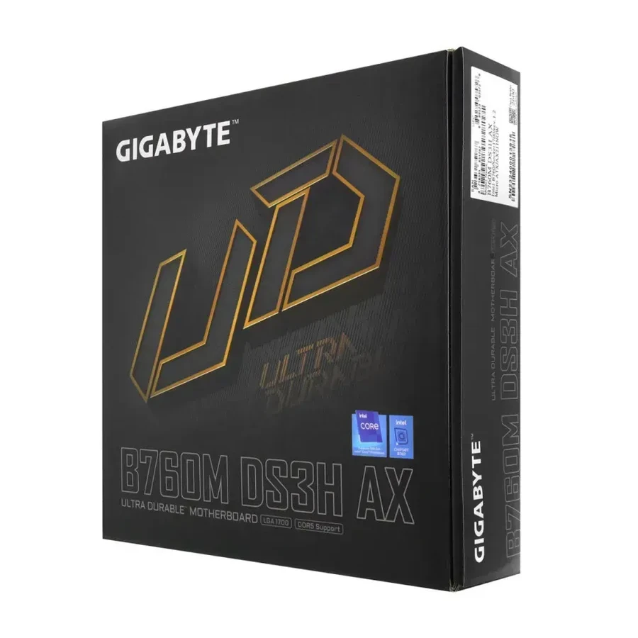 Материнская плата Gigabyte B760M DS3H AX, mATX, Socket1700, DDR5 — 4