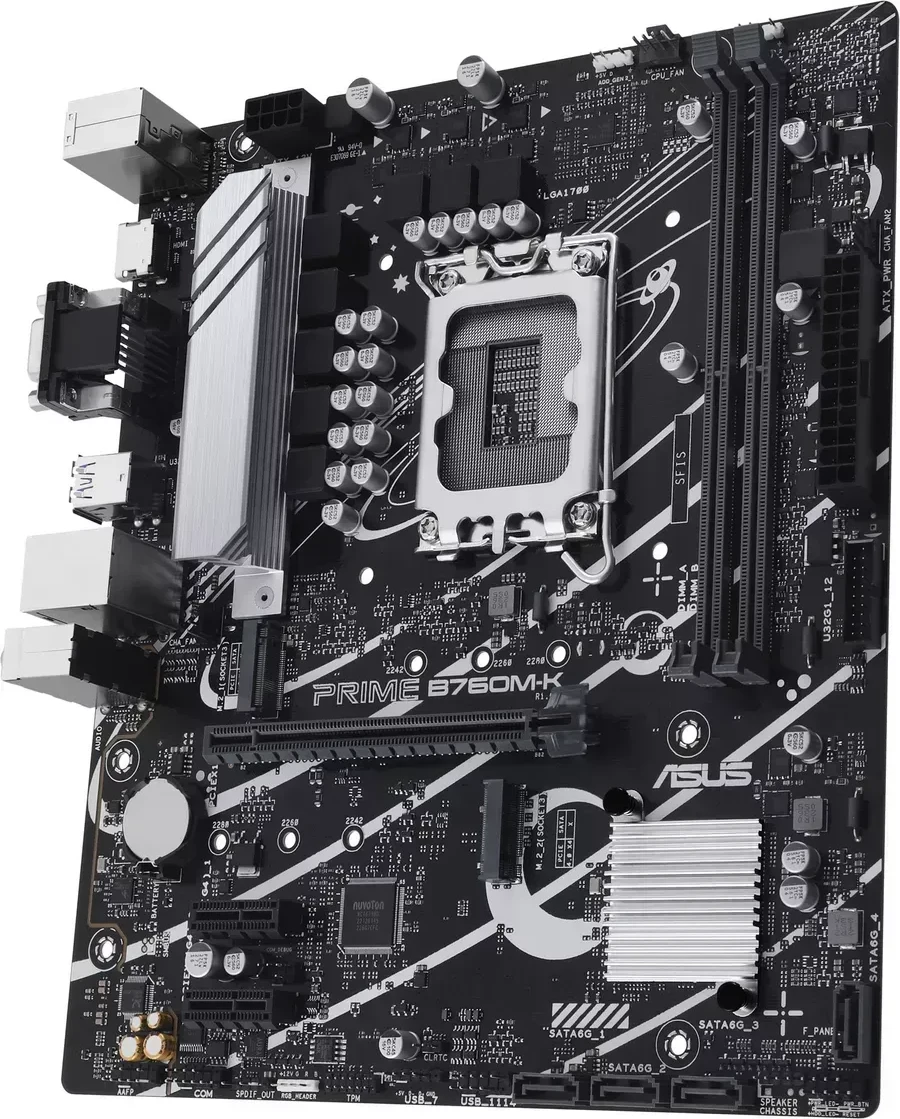 Материнская плата ASUS PRIME B760M-K, mATX, Socket1700, DDR5 — 4