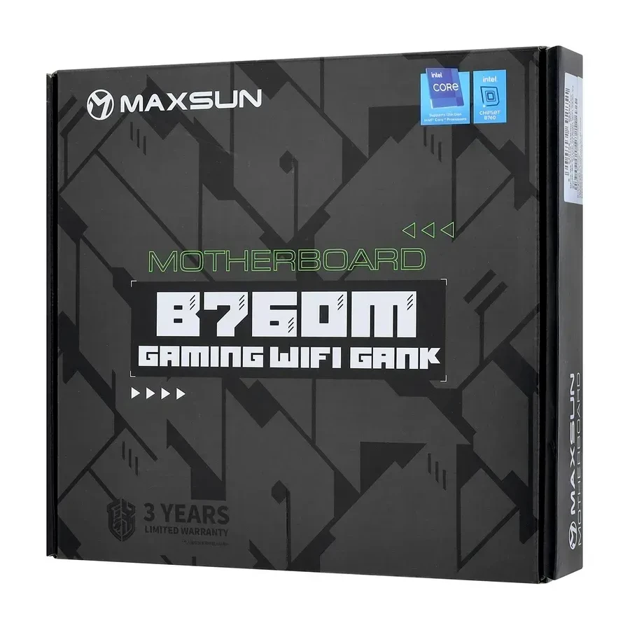 Материнская плата MaxSun B760M Gaming WiFi Gank V2, mATX, DDR5 — 3