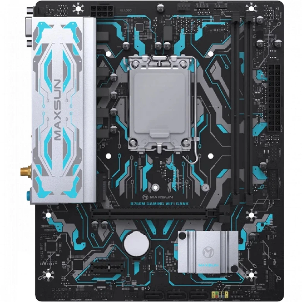 Материнская плата MaxSun B760M Gaming WiFi Gank V2, mATX, DDR5 — 4