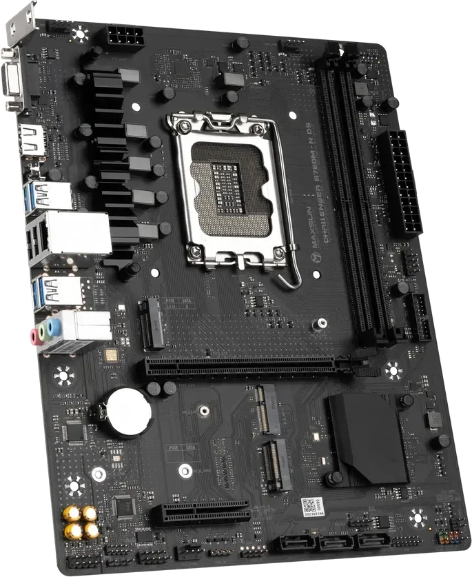Материнская плата MaxSun Challenger B760M-N D5, mATX, Socket1700, DDR5 — 2