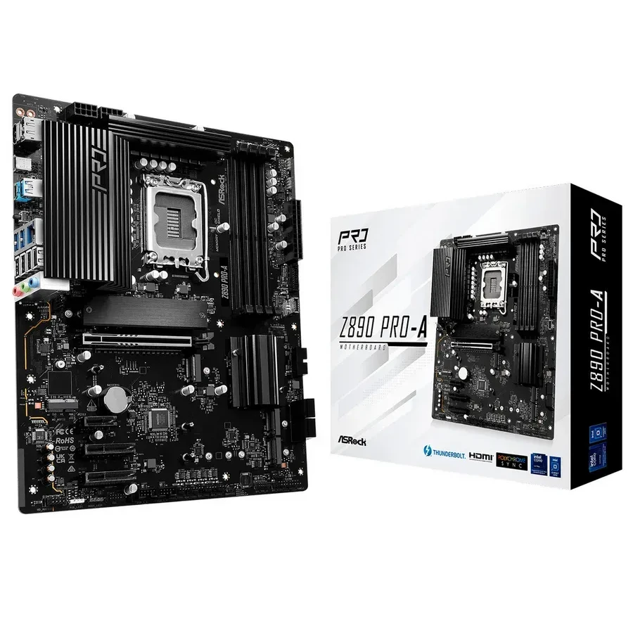 Материнская плата ASRock Z890 PRO-A, ATX, Socket1851, DDR5
