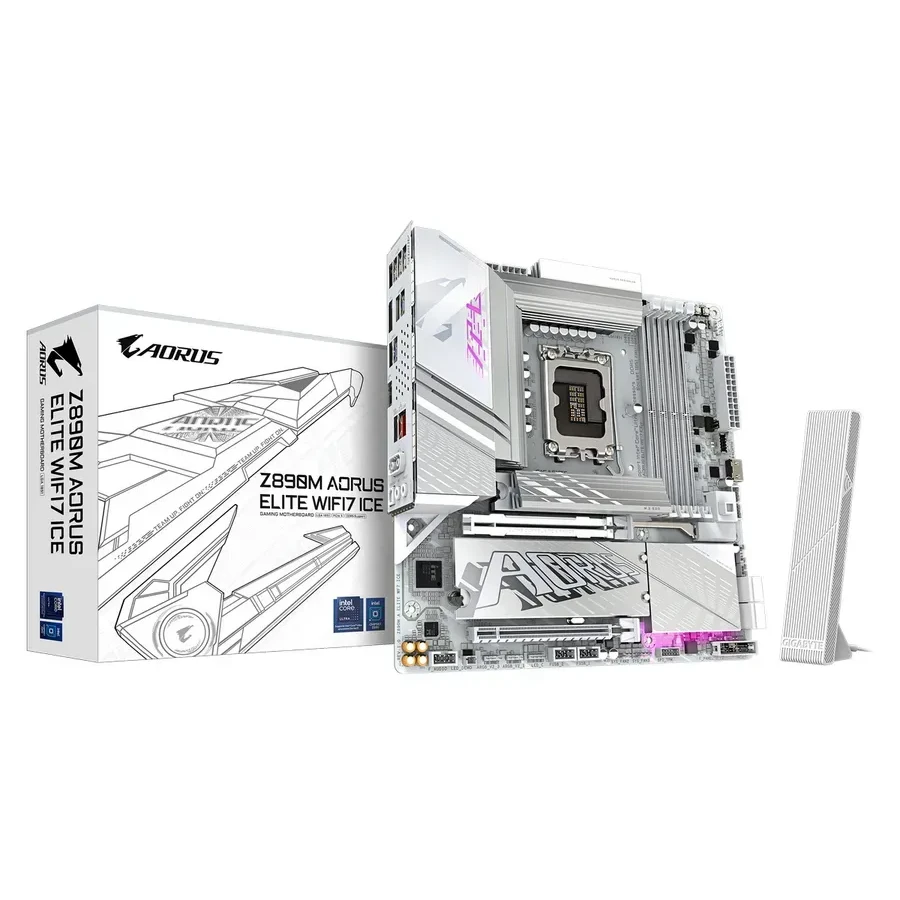 Материнская плата Gigabyte Z890 AORUS ELITE WIFI7 ICE, mATX, DDR5