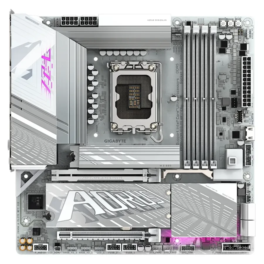 Материнская плата Gigabyte Z890 AORUS ELITE WIFI7 ICE, mATX, DDR5 — 2