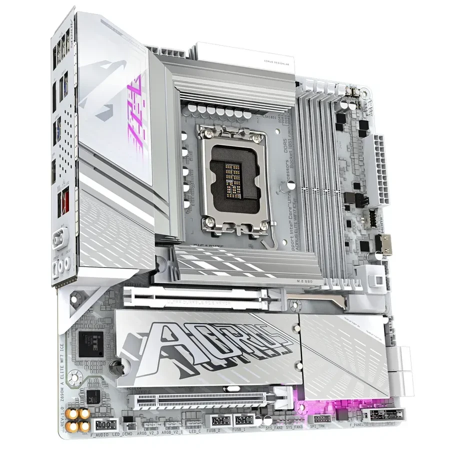 Материнская плата Gigabyte Z890 AORUS ELITE WIFI7 ICE, mATX, DDR5 — 3