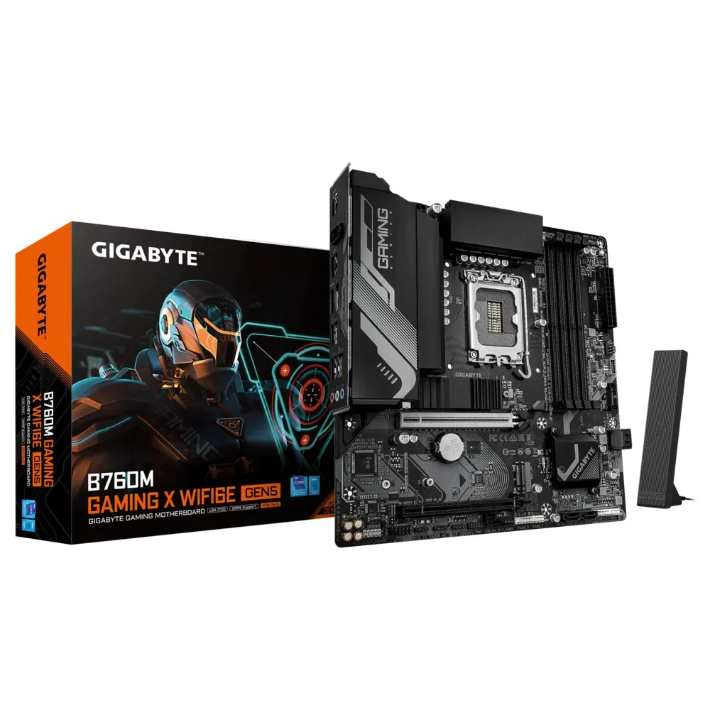 Материнская плата Gigabyte B760M GAMING X WIFI6E GEN5, LGA1700, DDR5, mATX — 4