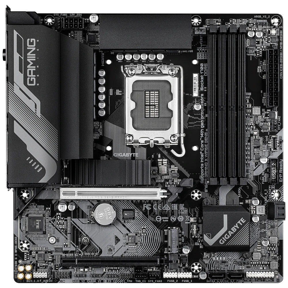 Материнская плата Gigabyte B760M GAMING X WIFI6E GEN5, LGA1700, DDR5, mATX