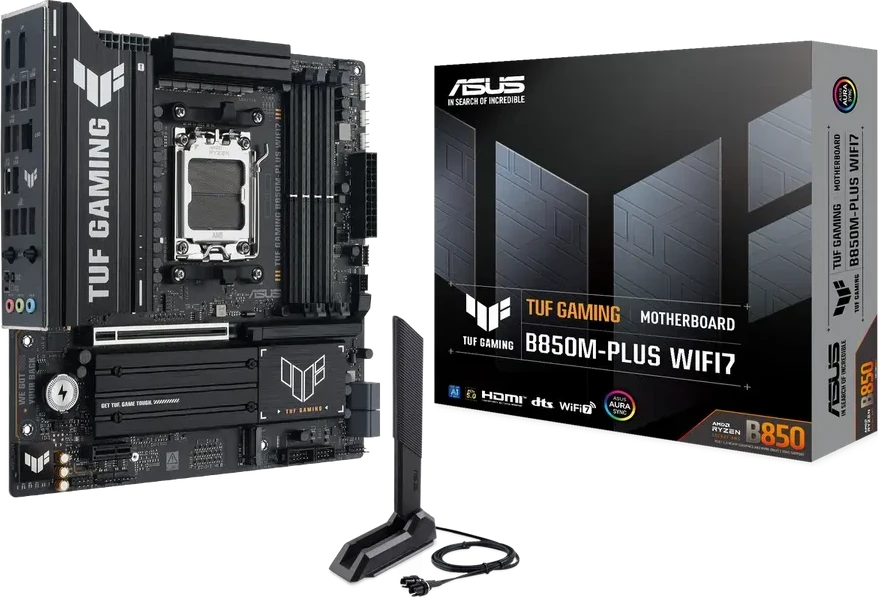 Материнская плата ASUS TUF GAMING B850M-PLUS WIFI7, AM5, DDR5, mATX