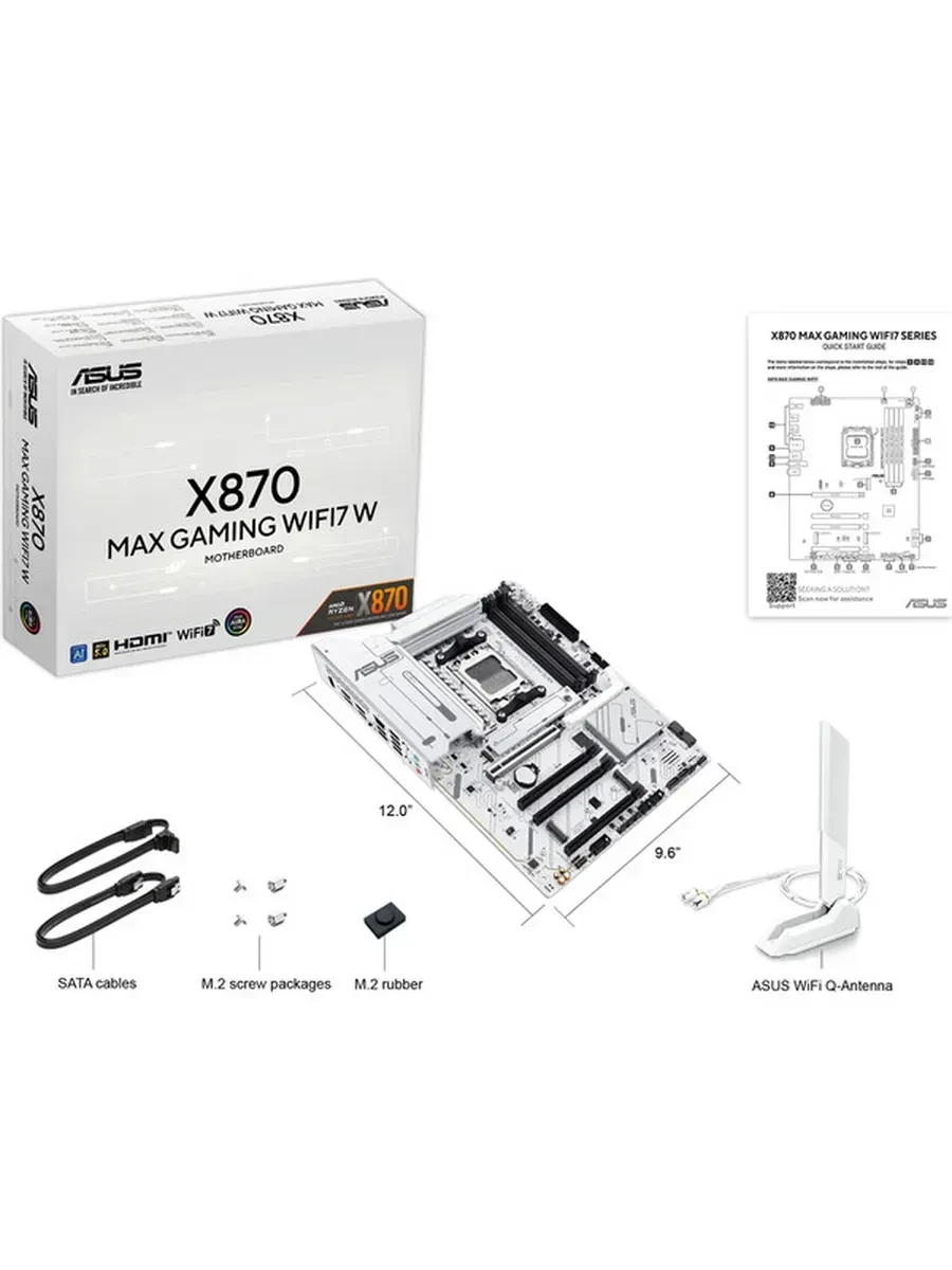 Материнская плата ASUS X870 MAX GAMING WIFI7 W, AM5, ATX — 4