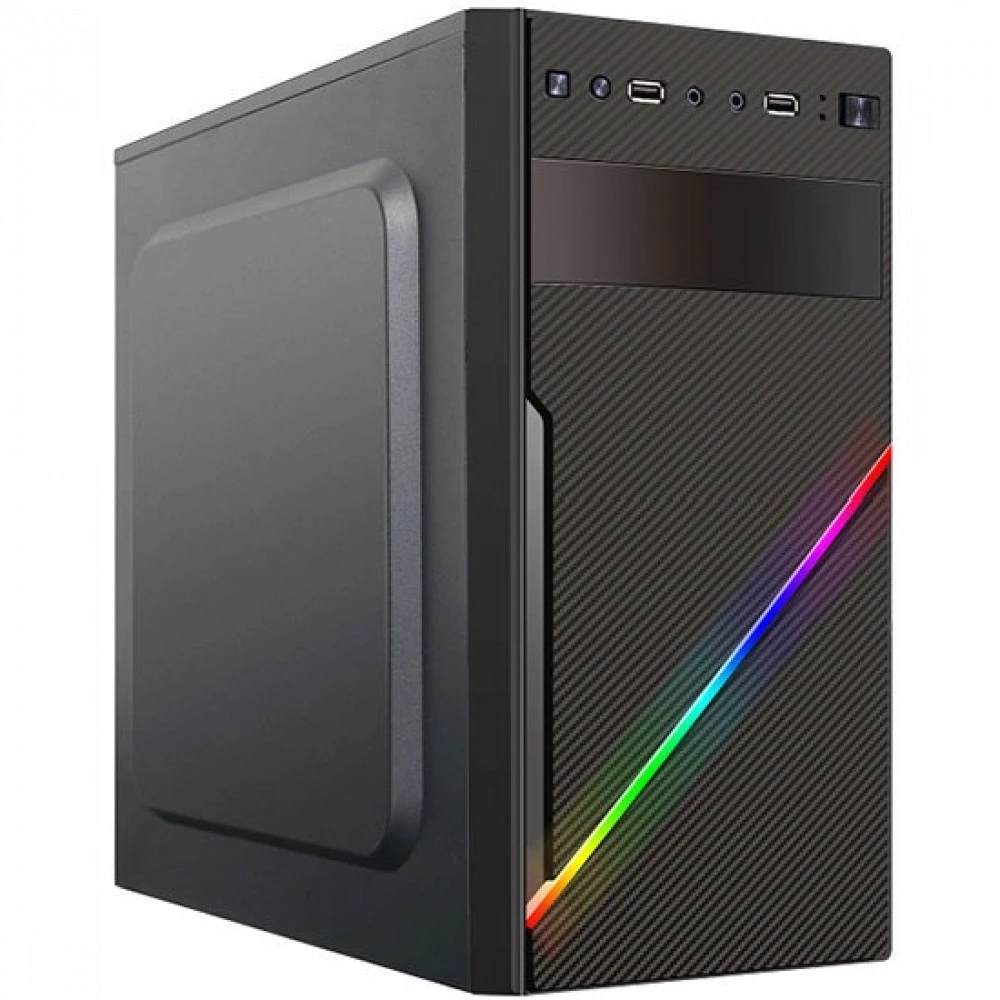 Компьютерный корпус APEX-V05, RGB, (400W), black, MATX — 2