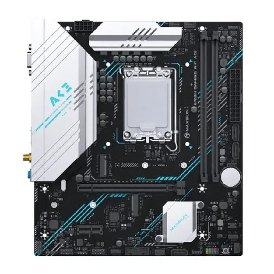 Материнская плата MaxSun H610M 666 WIFI6 D5, mATX, Socket1700, DDR5 — 2