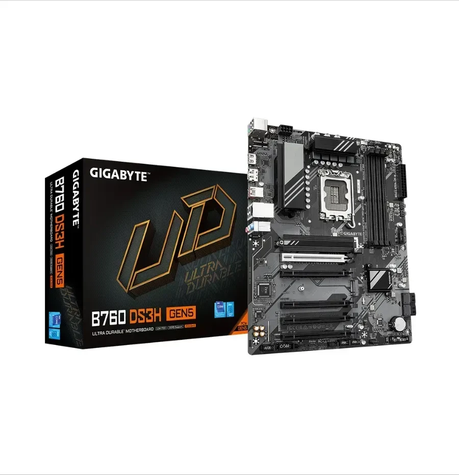 Материнская плата GIGABYTE B760 DS3H GEN5, DDR5, ATX