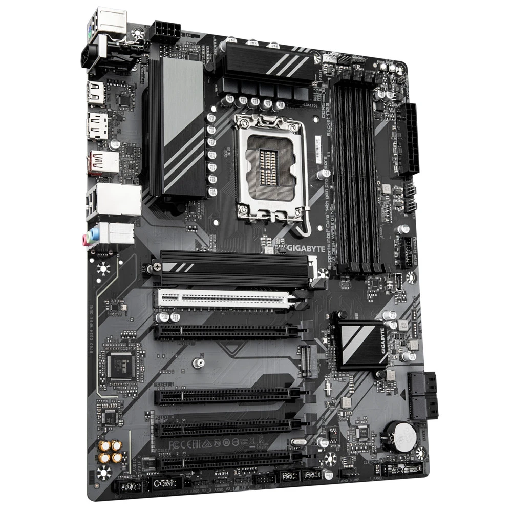 Материнская плата Gigabyte B760 DS3H WIFI6E GEN5, LGA1700, 4xDDR5, ATX — 3