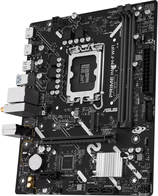 Материнская плата ASUS PRIME H610M-F WIFI, LGA1700, mATX, DDR5 — 3