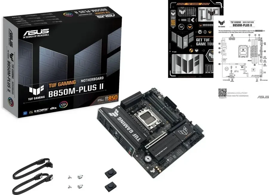 Материнская плата ASUS TUF GAMING B850M-PLUS II, AM5, mATX, DDR5 — 5