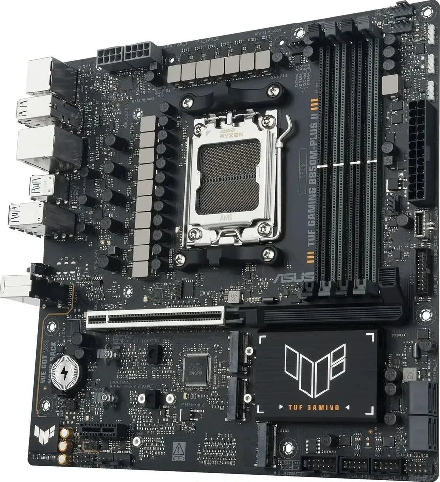 Материнская плата ASUS TUF GAMING B850M-PLUS II, AM5, mATX, DDR5 — 3
