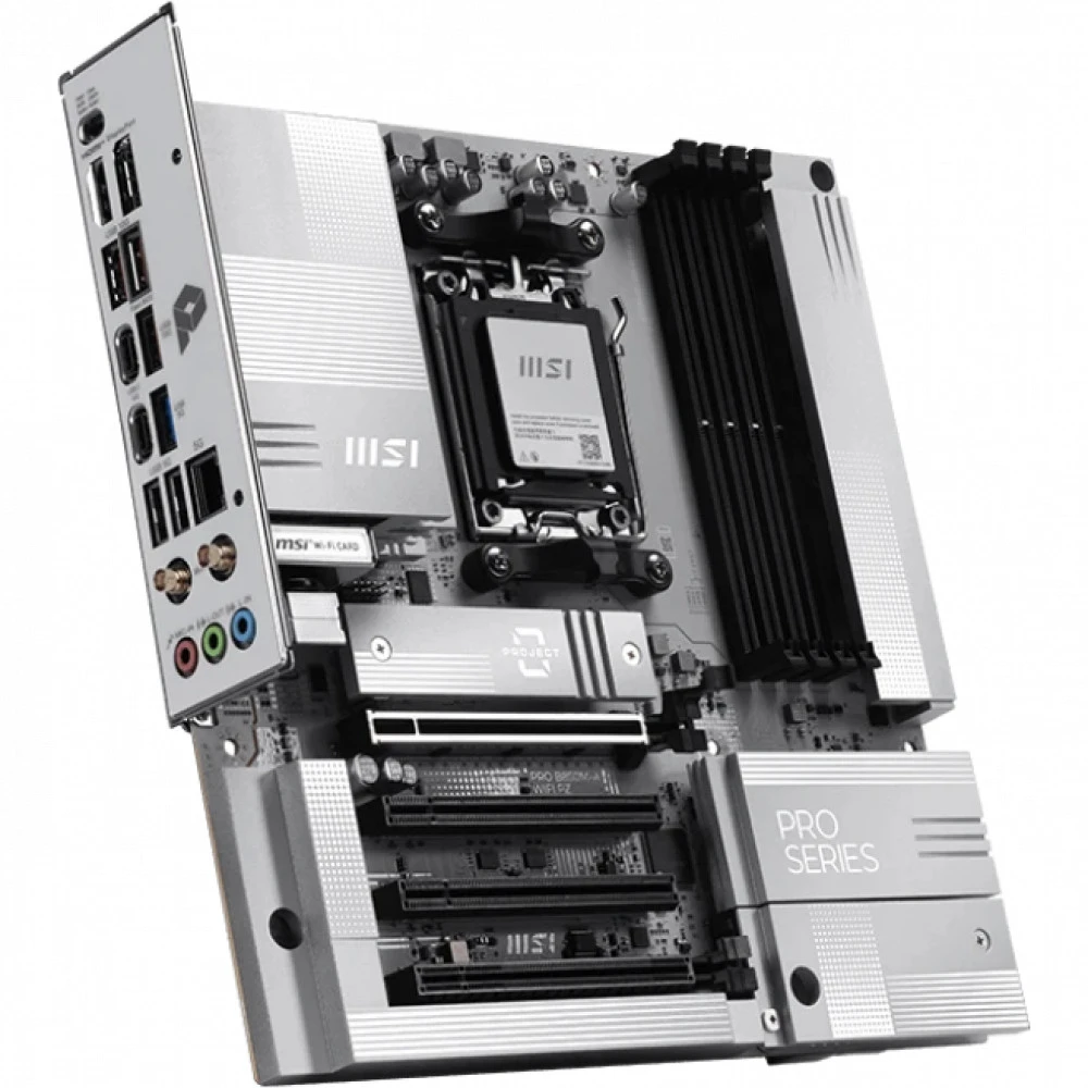 Материнская плата MSI PRO B850M-A WIFI, AM5, DDR5, mATX
