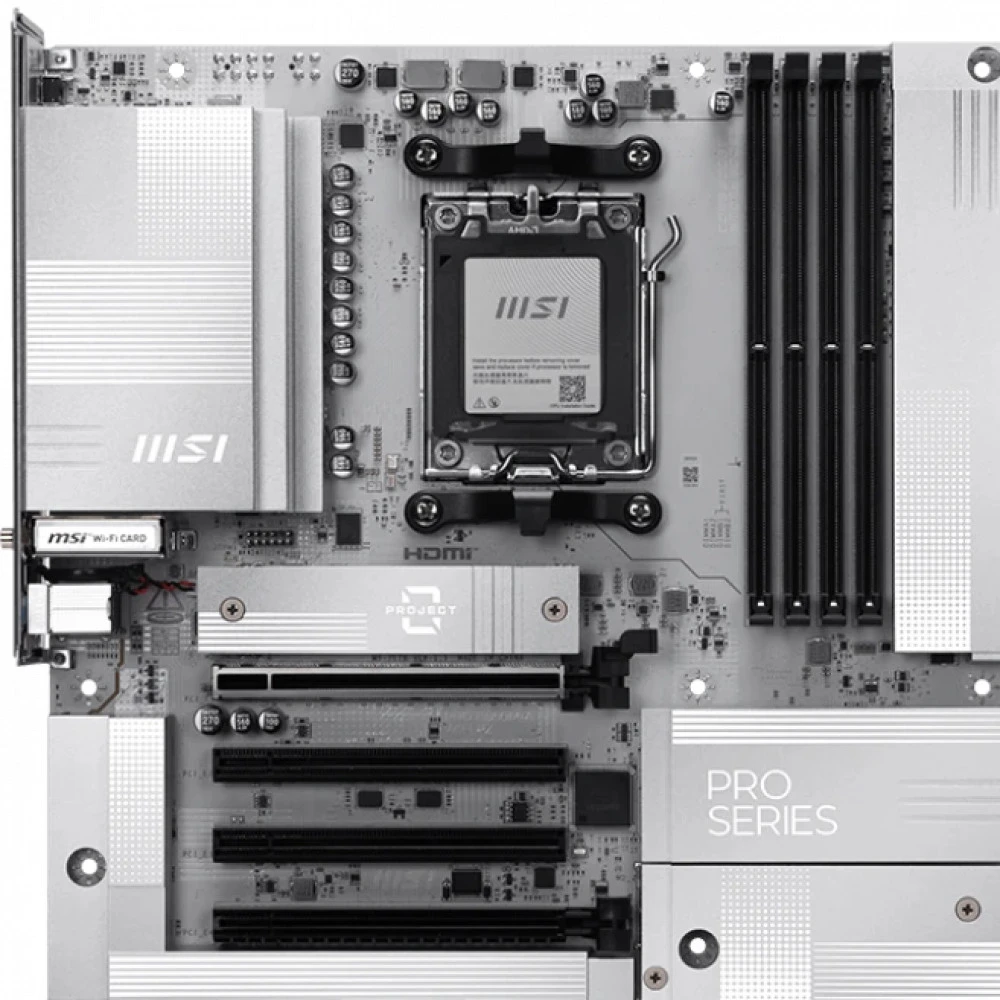 Материнская плата MSI PRO B850M-A WIFI, AM5, DDR5, mATX — 2